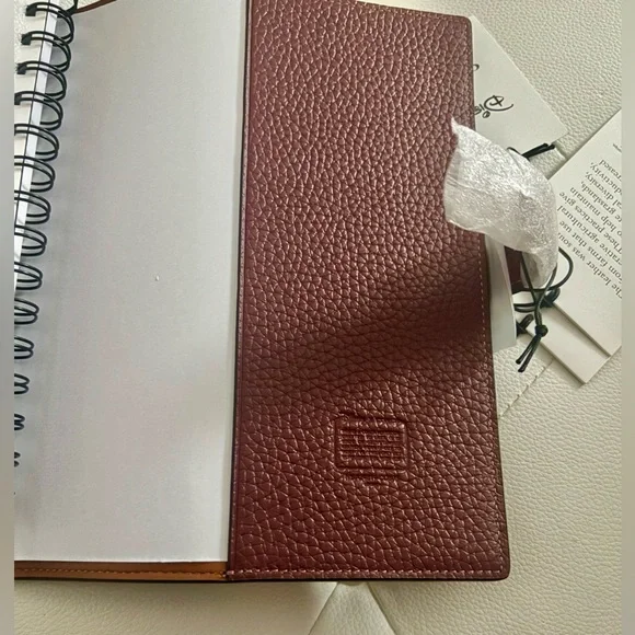 NEW Coach x Disney Minnie Mouse Wine Multi Regenerative Leather Notebook Journal
